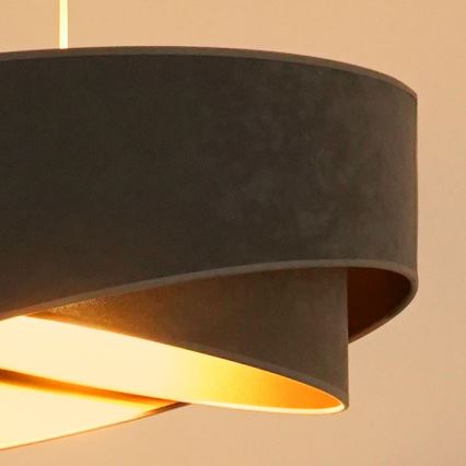 Brilagi - LED Żyrandol na lince LYRA 1xE27/15W/230V szary/złoty