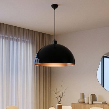 Brilagi - LED żyrandol na lince METALO 1xE27/40W/230V śr. 60 cm czarny/miedziany