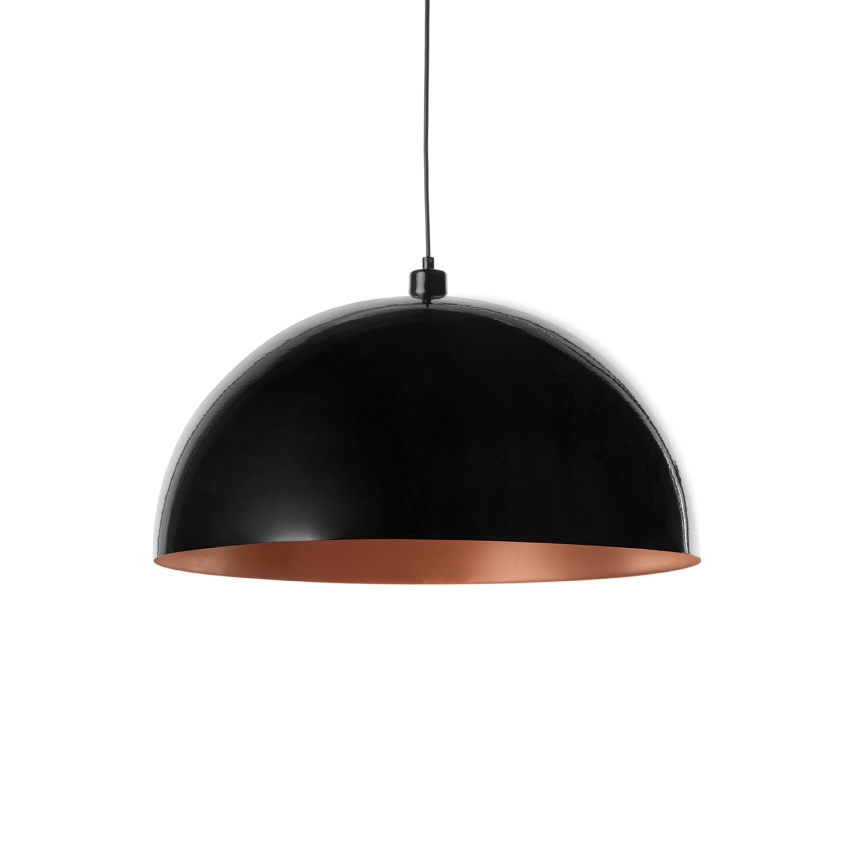 Brilagi - LED żyrandol na lince METALO 1xE27/40W/230V śr. 60 cm czarny/miedziany