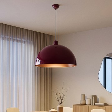 Brilagi - LED Żyrandol na lince METALO 1xE27/40W/230V Ø 60 cm bordowy/miedziany