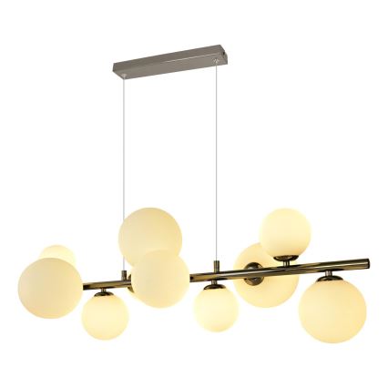 Brilagi - LED Żyrandol na lince MILLA 10xG9/3W/230V chrom błyszczący/biały