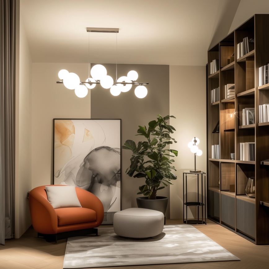 Brilagi - LED Żyrandol na lince MILLA 10xG9/3W/230V chrom błyszczący/biały