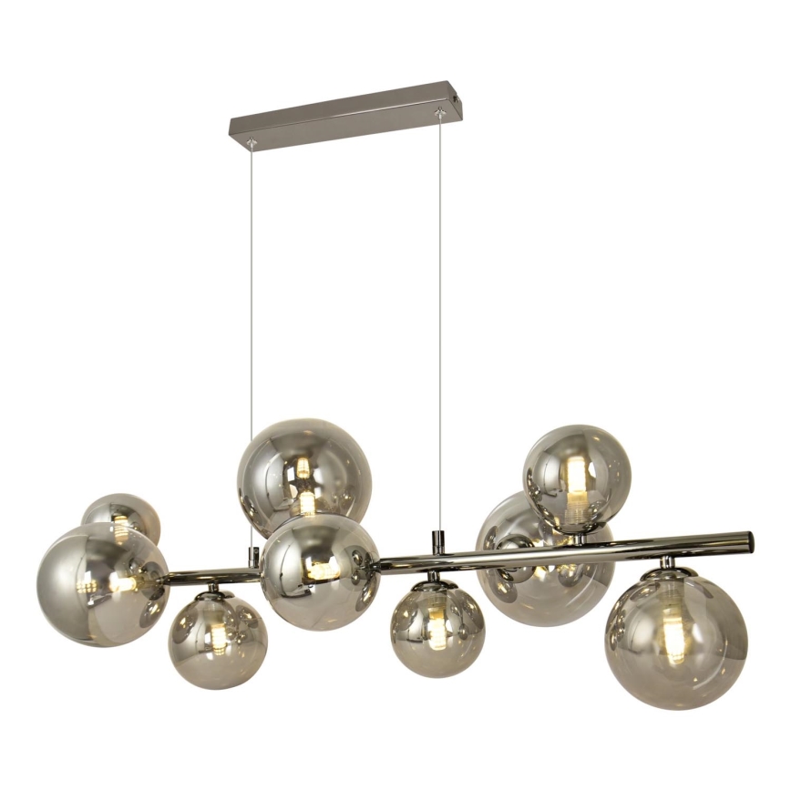 Brilagi - LED Żyrandol na lince MILLA 10xG9/3W/230V chrom błyszczący/przydymiony