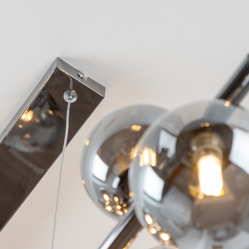 Brilagi - LED Żyrandol na lince MILLA 10xG9/3W/230V chrom błyszczący/przydymiony