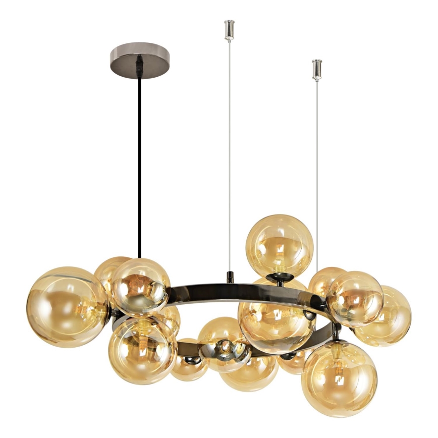 Brilagi - LED Żyrandol na lince MILLA 15xG9/3W/230V chrom błyszczący/złoty
