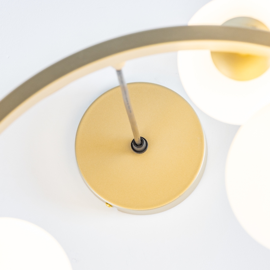 Brilagi - LED Żyrandol na lince MILLA 15xG9/3W/230V złoty/biały