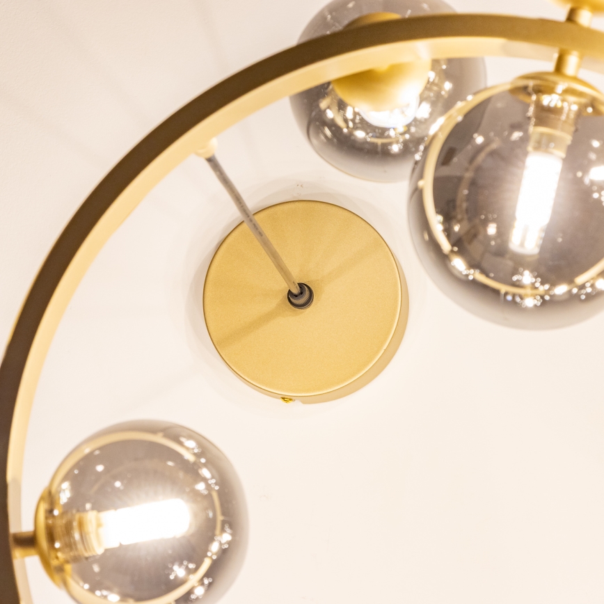 Brilagi - LED Żyrandol na lince MILLA 15xG9/3W/230V złoty/przydymiony