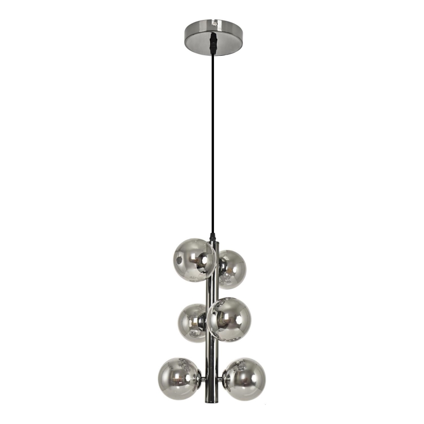 Brilagi - LED Żyrandol na lince MILLA 6xG9/3W/230V chrom błyszczący/dym