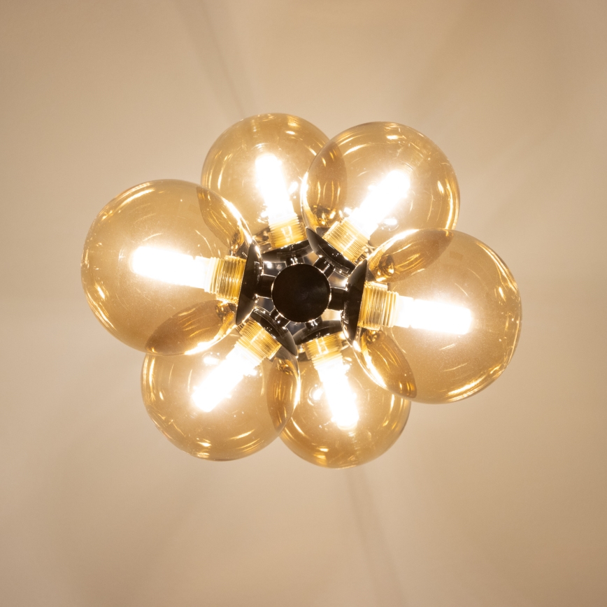 Brilagi - LED żyrandol na lince MILLA 6xG9/3W/230V czarny chrom/złoty