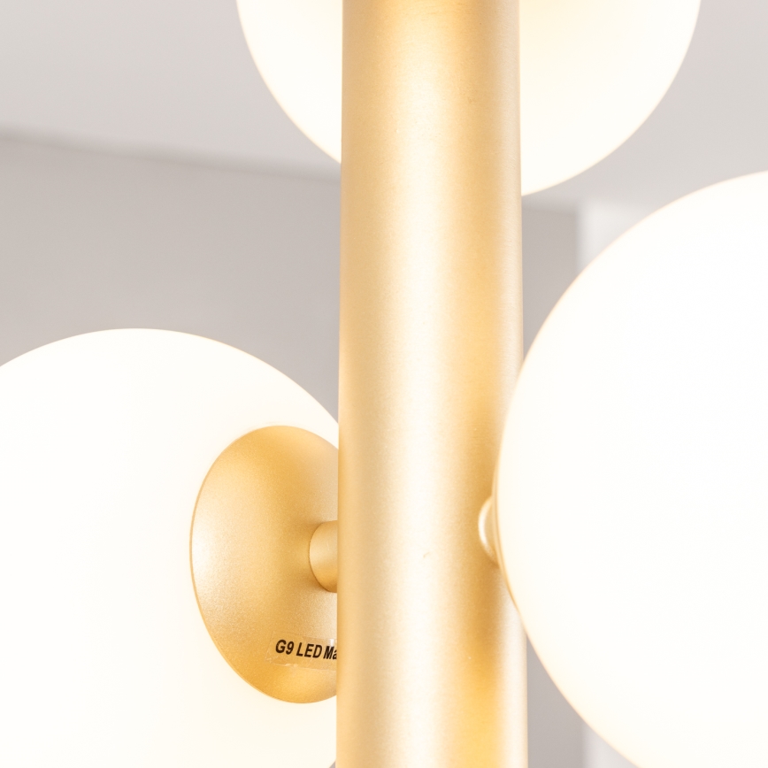 Brilagi - LED Żyrandol na lince MILLA 6xG9/3W/230V złoty/biały