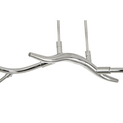 Brilagi - LED Żyrandol na lince MISTEL 6xG9/3W/230V chrom błyszczący/dym