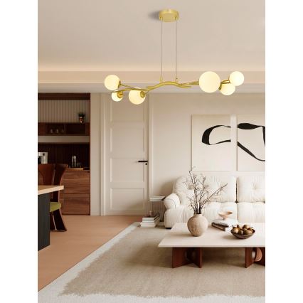 Brilagi - LED Żyrandol na lince MISTEL 6xG9/3W/230V zl./biały