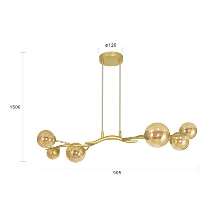 Brilagi - LED Żyrandol na lince MISTEL 6xG9/3W/230V zl.