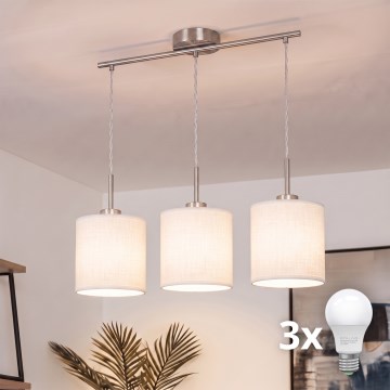 Brilagi - LED Żyrandol na lince NUBILA 3xE27/60W/230V biały