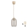 Brilagi - LED żyrandol na lince RETRO GLASS 1xE27/60W/230V śr. 14 cm beżowy/dymny szary