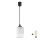 Brilagi - LED żyrandol na lince RETRO GLASS 1xE27/60W/230V śr. 14 cm czarny/biały