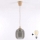 Brilagi - LED żyrandol na lince RETRO GLASS 1xE27/60W/230V średnica 14 cm beżowy/dymny szary