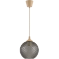 Brilagi - LED Żyrandol na lince RETRO GLASS 1xE27/60W/230V Ø 18 cm beżowy/przydymiony szary