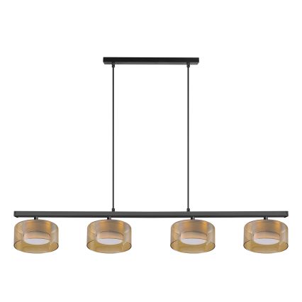 Brilagi - LED Żyrandol na linkach AURA LUX 4xGX53/30W/230V czarny/złoty
