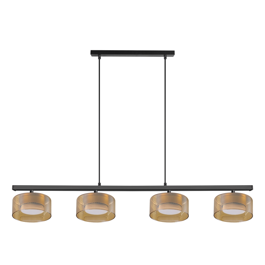 Brilagi - LED Żyrandol na linkach AURA LUX 4xGX53/30W/230V czarny/złoty