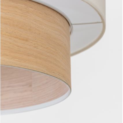 Brilagi - LED żyrandol na linkach CERIA 1xE27/40W/230V, średnica 50 cm, biały/beżowy