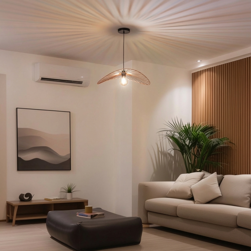 Brilagi - LED żyrandol na linkach CERIA WIRE 1xE27/40W/230V 40x56 cm brązowy