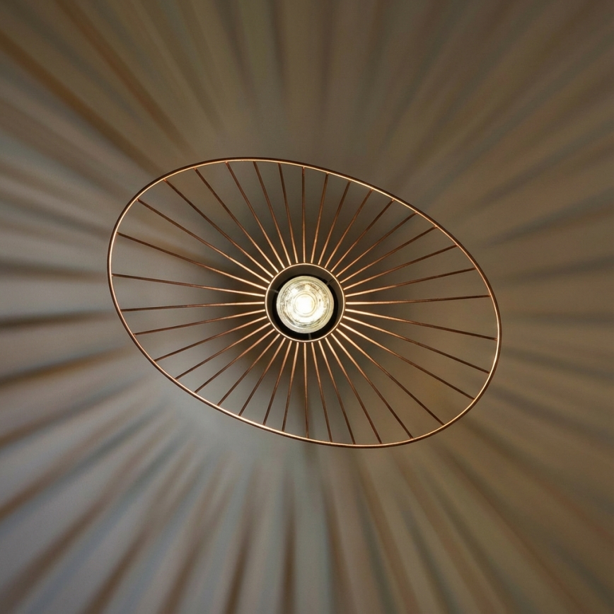 Brilagi - LED żyrandol na linkach CERIA WIRE 1xE27/40W/230V 40x56 cm brązowy