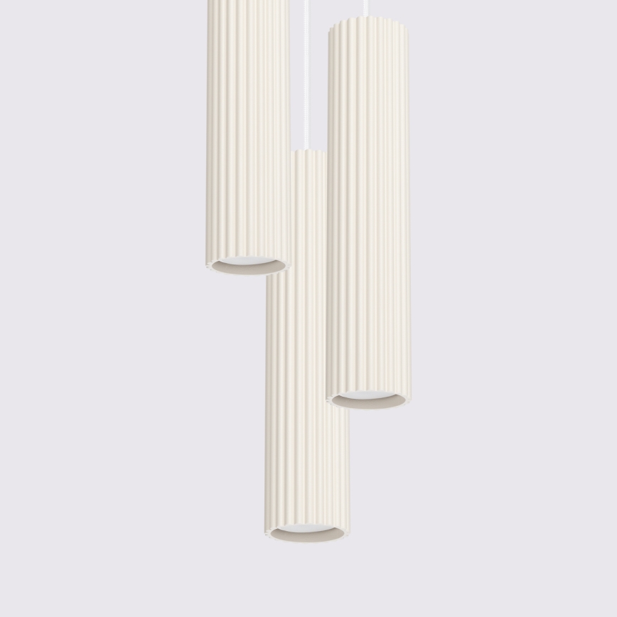 Brilagi - LED żyrandol na linkach CRESTO 3xGU10/10W/230V kremowy