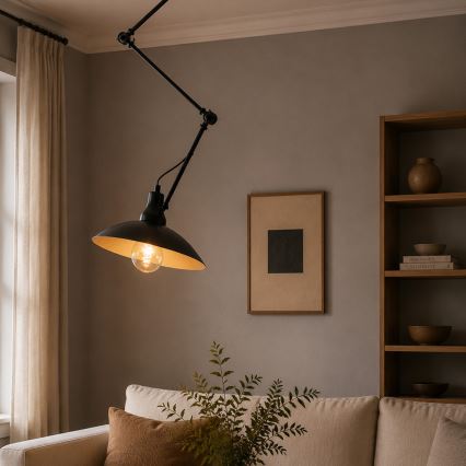 Brilagi - LED żyrandol na pręcie IRONBEAM 1xE27/60W/230V czarny