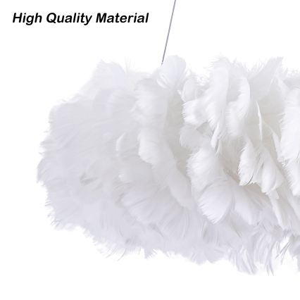 Brilagi - LED Żyrandol na przewodzie FEATHER 3xE27/40W/230V + 3xLED/3W śr. 50 cm biały