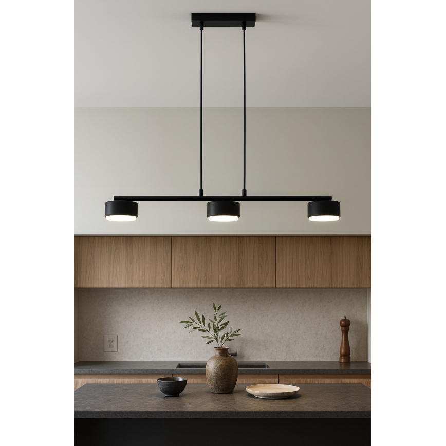 Brilagi - LED żyrandol na przewodzie MONO 3xGX53/30W/230V czarny