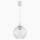 Brilagi - LED żyrandol na przewodzie RETRO GLASS 1xE27/60W/230V śr. 18 cm biały/przezroczysty