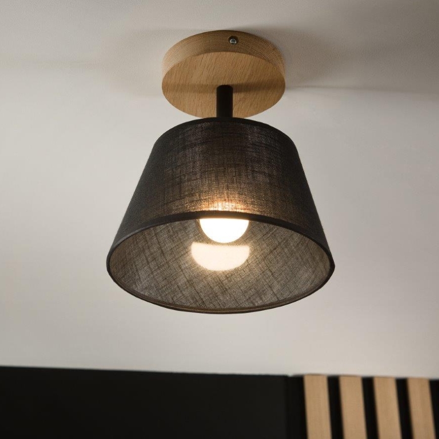 Brilagi - LED  Żyrandol natynkowy ANTHONY 1xE14/60W/230V dąb/czarny