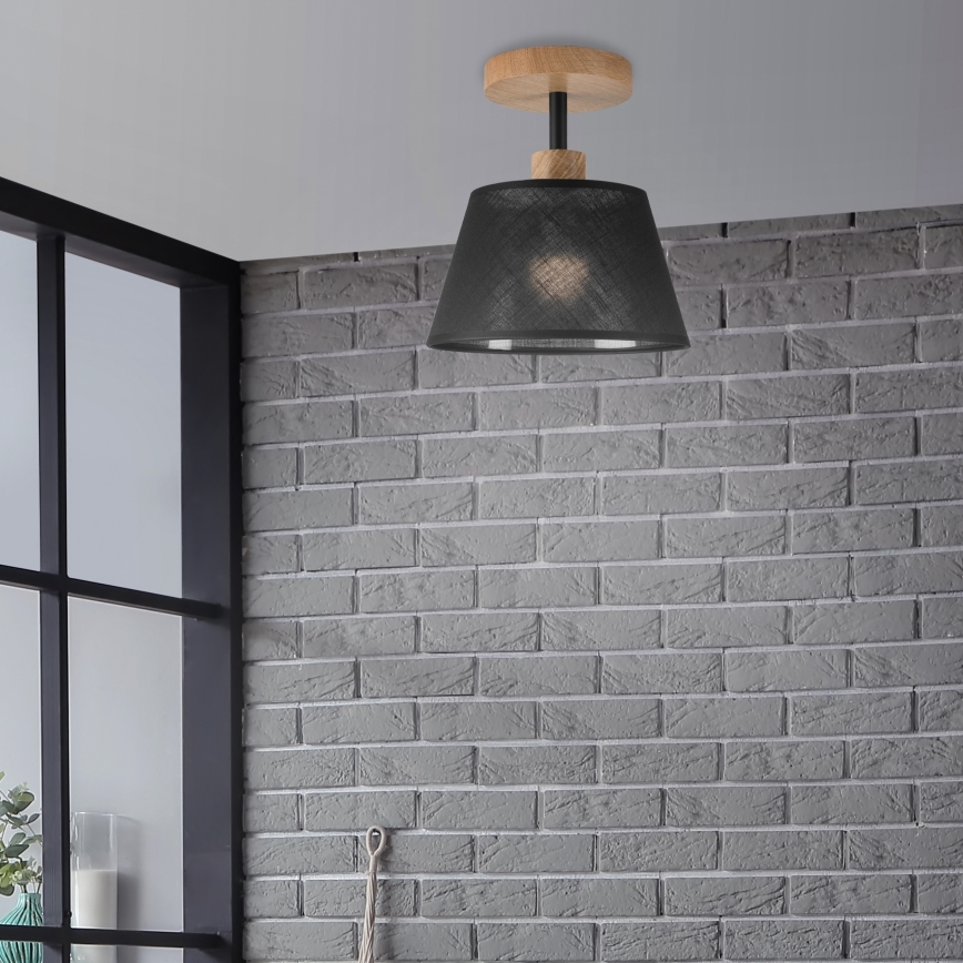 Brilagi - LED  Żyrandol natynkowy ANTHONY 1xE14/60W/230V dąb/czarny
