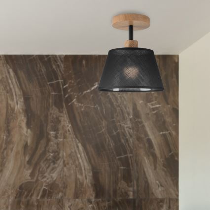 Brilagi - LED  Żyrandol natynkowy ANTHONY 1xE14/60W/230V dąb/czarny