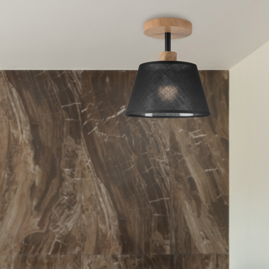Brilagi - LED  Żyrandol natynkowy ANTHONY 1xE14/60W/230V dąb/czarny