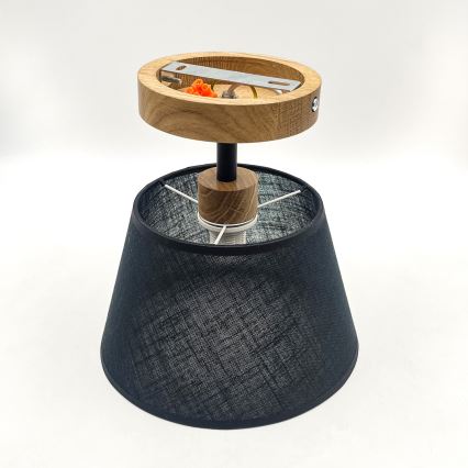 Brilagi - LED  Żyrandol natynkowy ANTHONY 1xE14/60W/230V dąb/czarny