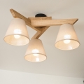 Brilagi - LED  Żyrandol natynkowy ANTHONY 3xE14/40W/230V dąb/beżowy