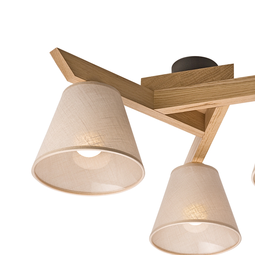 Brilagi - LED  Żyrandol natynkowy ANTHONY 3xE14/40W/230V dąb/beżowy