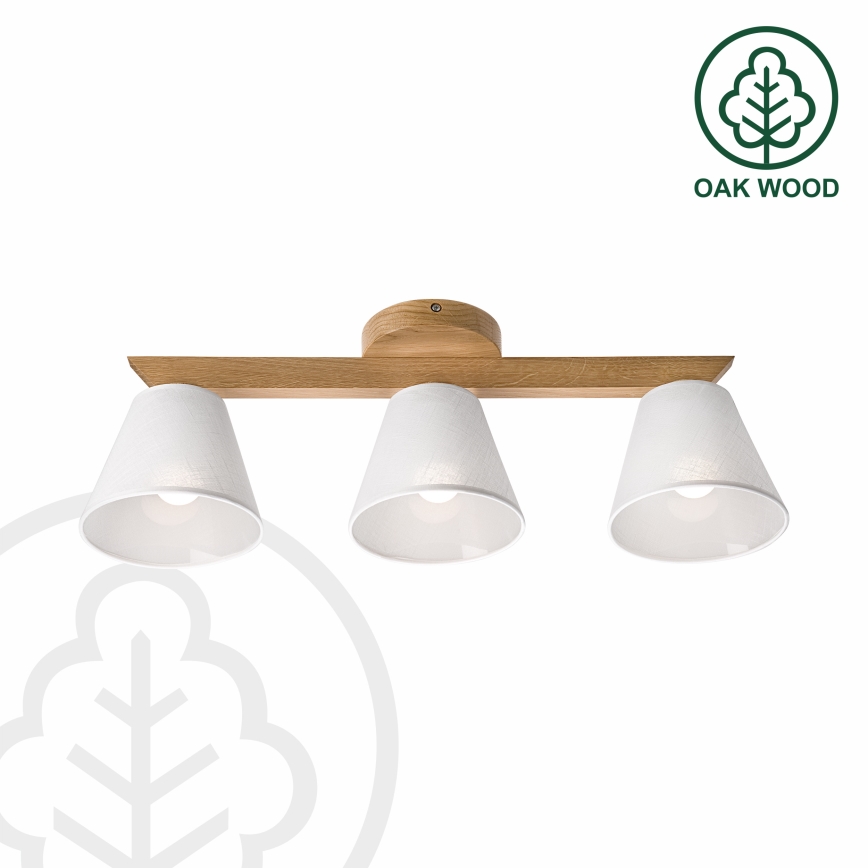 Brilagi - LED  Żyrandol natynkowy ANTHONY 3xE14/40W/230V dąb/biały