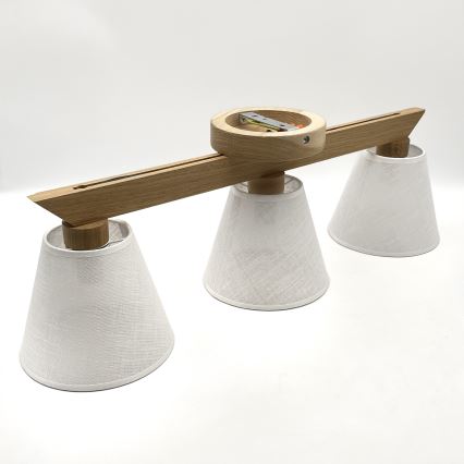 Brilagi - LED  Żyrandol natynkowy ANTHONY 3xE14/40W/230V dąb/biały