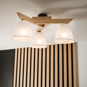 Brilagi - LED  Żyrandol natynkowy ANTHONY 3xE14/40W/230V dąb/biały