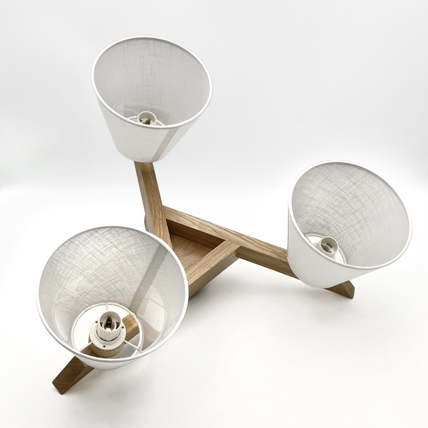 Brilagi - LED  Żyrandol natynkowy ANTHONY 3xE14/40W/230V dąb/biały