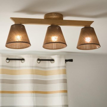 Brilagi - LED  Żyrandol natynkowy ANTHONY 3xE14/40W/230V dąb/brązowy