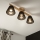 Brilagi - LED  Żyrandol natynkowy ANTHONY 3xE14/40W/230V dąb/czarny