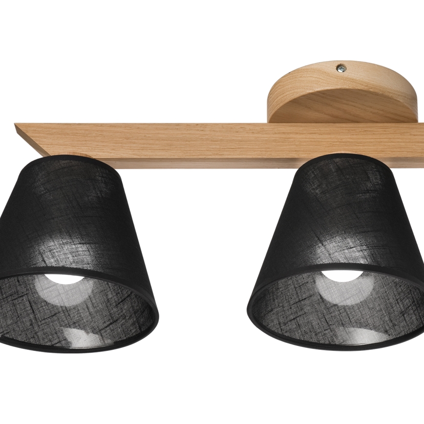 Brilagi - LED  Żyrandol natynkowy ANTHONY 3xE14/40W/230V dąb/czarny