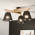 Brilagi - LED  Żyrandol natynkowy ANTHONY 3xE14/40W/230V dąb/czarny