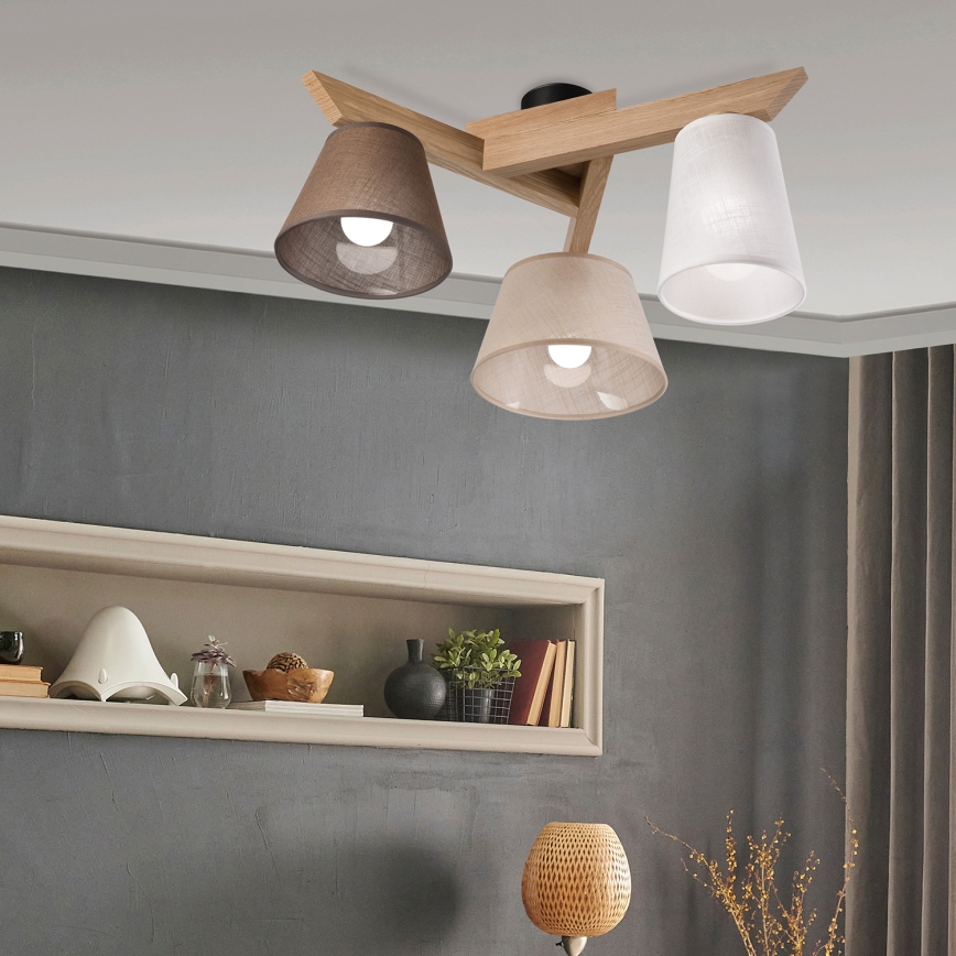 Brilagi - LED  Żyrandol natynkowy ANTHONY 3xE14/40W/230V dąb