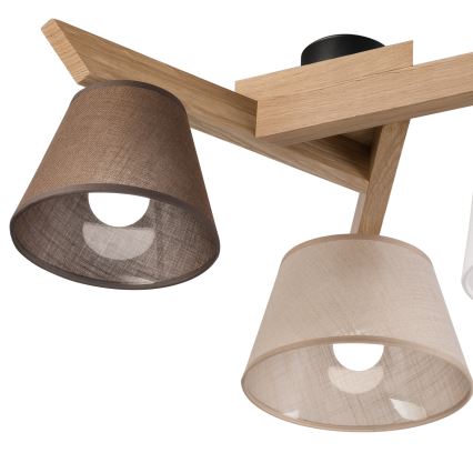 Brilagi - LED  Żyrandol natynkowy ANTHONY 3xE14/40W/230V dąb