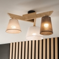 Brilagi - LED  Żyrandol natynkowy ANTHONY 3xE14/40W/230V dąb